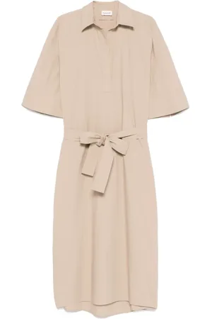 P.A.R.O.S.H. Kleedjes, Dames, , L, Elegante Zand Jurken Collectie