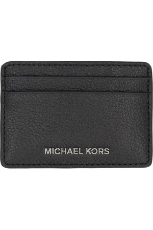 Michael Kors Accessoires, Dames, Zwart, ONE Size, Leer, Korrelig Leren Kaarthouder