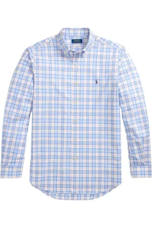 Ralph Lauren Overhemden, Heren, Blauw, M, Stijlvolle Overhemden Collectie