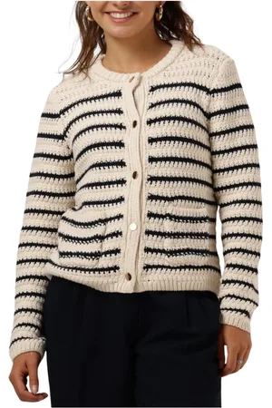 Neo Noir Truien, Dames, , L, Gestreept Gebreid Vest Paula