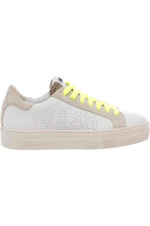 P448 Schoenen, Dames, Wit, 39 EU, Leer, Witte Leren Sneakers Thea Model