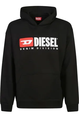 Diesel Sweatshirts & Hoodies, Heren, Zwart, S, Denim, Stijlvolle Denim Jeans voor Mannen
