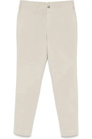 Incotex Broeken, Heren, Grijs, 2Xl, Beige Broek met Verborgen Sluiting