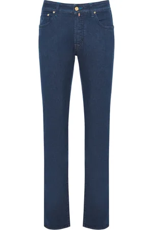Jacob Cohen Jeans, Heren, Blauw, W32, Katoen, Bard Jeans met Japans stof