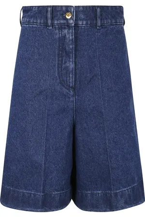 Patou Korte broeken, Dames, Blauw, M, Denim, Denim Bermuda Shorts