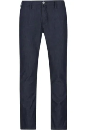 Jacob Cohen Jeans, Heren, Blauw, W34, Katoen, Donkerblauwe Slim Fit Jeans