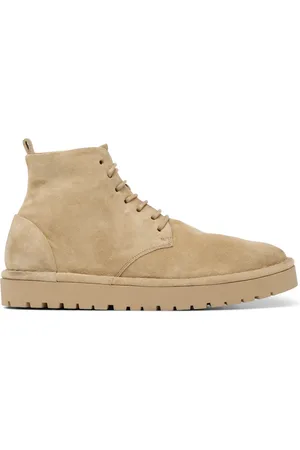 MARSÈLL Schoenen, Dames, Bruin, 36 EU, Leer, Beige leren veterschoenen