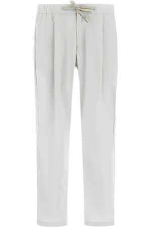 HERNO Broeken, Heren, Grijs, M, Nylon, Ademende Stretch Nylon Broek