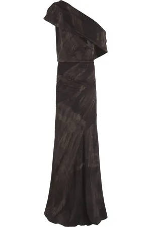 Cortana Kleedjes, Dames, Veelkleurig, M, Dye, lang transformeerbare stretch zijden jurk