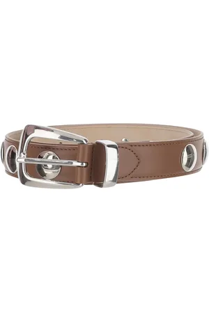 Khaite Accessoires, Dames, Bruin, 80 CM, Bruine Leren Riemen