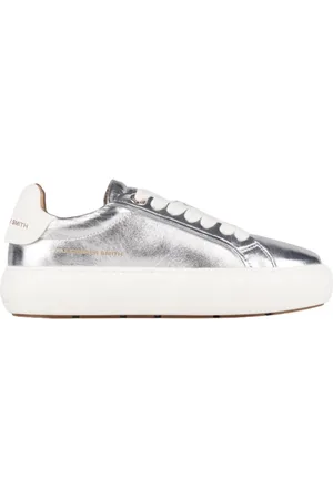Alexander Smith Schoenen, Dames, Grijs, 40 EU, Leer, Soho Woman Zilver Wit