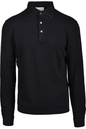 FILIPPO DE LAURENTIIS Tops, Heren, Zwart, M, Katoen, Katoenen Polo