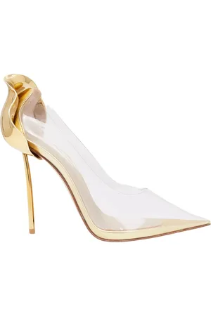 LE SILLA Schoenen, Dames, Geel, 36 EU, Gouden Petalo Bloemhakken