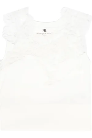 ERMANNO SCERVINO Tops, Dames, Wit, S, Stijlvolle Gebreide Top voor Vrouwen