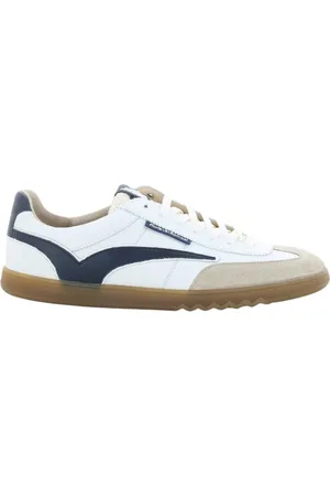 Floris van Bommel Schoenen, Heren, Wit, 42 EU, Blauwe Herenschoenen Sfm-10224