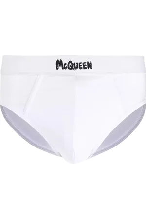 Alexander McQueen Ondergoed, Heren, Wit, S, Katoen, Witte Logo Boxershorts