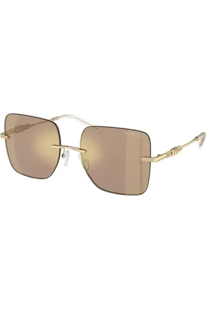 Michael Kors Accessoires, Dames, Bruin, 55 MM, Zonnebril Quebec Model 10145A