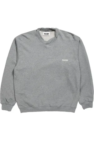 MAGLIANO Sweatshirts & Hoodies, Heren, Grijs, S, Katoen, Gym Sweatshirt met Frontprint