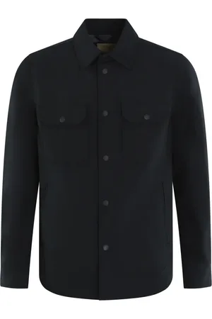 Woolrich Jassen, Heren, Blauw, XL, Lichte Ramar Overshirt