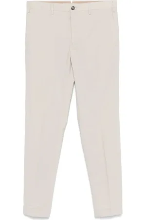 Incotex Broeken, Heren, Grijs, XL, Grijze Broek met Verborgen Sluiting