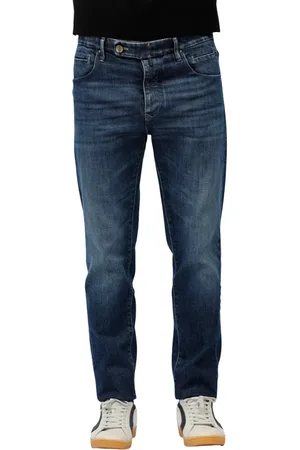 Incotex Jeans, Heren, Blauw, W38, Denim, Tailored Regular Jeans