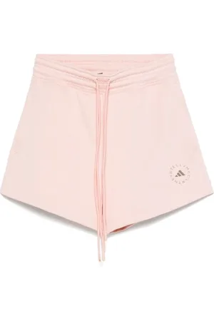 adidas Korte broeken, Dames, Roze, XS, Roze shorts met trekkoord en ritszakken