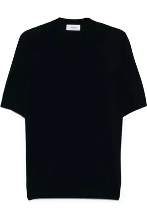 LARDINI Tops, Heren, Zwart, XL, Katoen, Heren Casual T-shirt & Polo Collectie