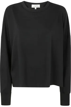 STUDIO NICHOLSON Tops, Dames, Zwart, 3Xs, Lange mouwen T-shirt voor vrouwen
