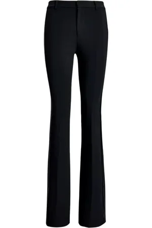 Ralph Lauren Broeken, Dames, Zwart, S, Satijn, Zwarte broek