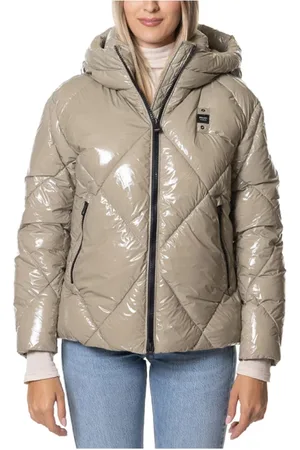Blauer Jassen, Dames, , M, Trendy Zip Jas