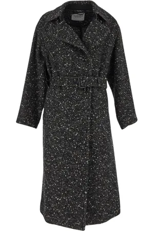 Isabel Marant Mantels, Dames, Zwart, S, Wol, Horia Jas