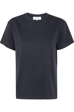 STUDIO NICHOLSON Tops, Dames, Blauw, 3Xs, Essentiële Jersey T-shirt