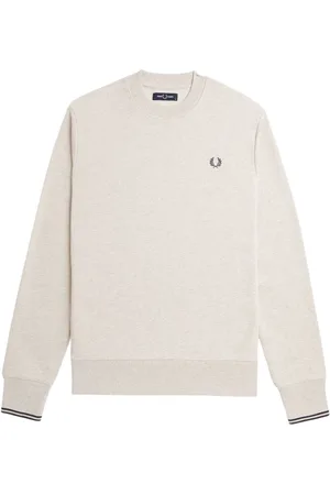 Fred Perry Truien, Heren, , L, Katoen, Bouclé Ronde Hals Sweater