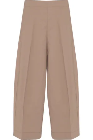 Nine In The Morning Broeken, Dames, Bruin, W26, Katoen, Beige Katoenen Culotte Broek Mia