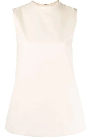 Jil Sander Tops, Dames, Roze, L, Katoen, Katoenen Blouse