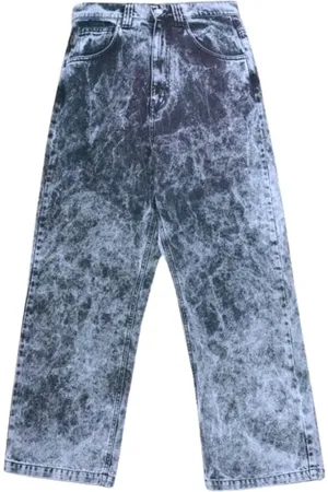 Garment Workshop Broeken, Heren, Blauw, L, Denim, Denim Baggy Jeans