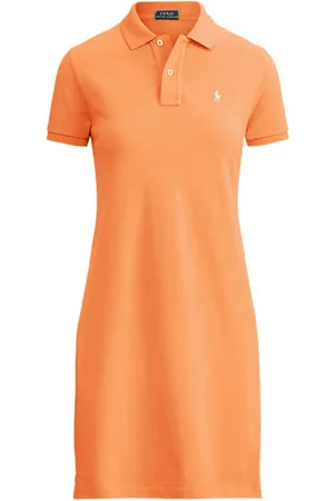 Ralph Lauren Kleedjes, Dames, Oranje, S, Elegante Jurk voor Dames