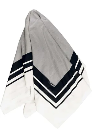 Joseph Accessoires, unisex, Grijs, ONE Size, Zijden Sjaal Print