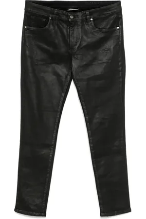 SALVATORE SANTORO Jeans, Heren, Zwart, W34, Zwarte Klassieke Vijf-Pocket Broek