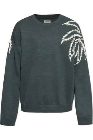 Zadig & Voltaire Truien, Heren, Grijs, M, Katoen, Marko Sweater