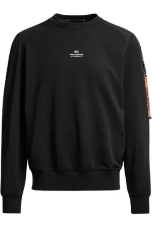 Parajumpers Sweatshirts & Hoodies, Heren, Zwart, S, Katoen, Basic Zwarte Sweater Ronde Hals