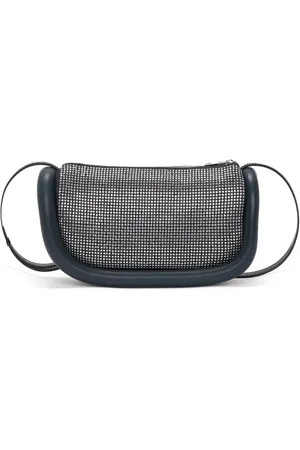 J.W.Anderson Tassen, Dames, Grijs, ONE Size, Denim, Bumper 12 Hotfix Denim Crossbodytas
