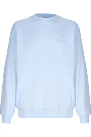 LANEUS Sweatshirts & Hoodies, Heren, Blauw, L, Katoen, Sweatshirts & Hoodies