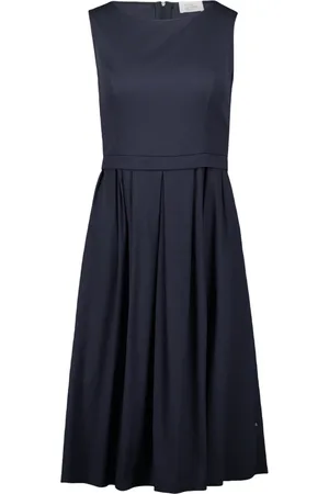 Vera Mont Kleedjes, Dames, Blauw, 3Xl, Katoen, Feminien Zomerjurk