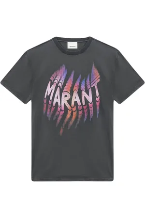 Isabel Marant Tops, Heren, Zwart, XL, Katoen, Hugo Washed Logo T-Shirt