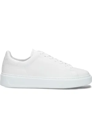 Woolrich Schoenen, Heren, Wit, 45 EU, Leer, Classic Court Sneakers