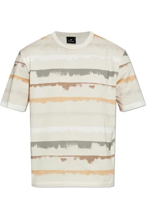 Paul Smith Tops, Heren, , L, Katoen, T-shirt met streepjespatroon