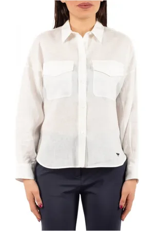 Max Mara Blouses & Shirts, Dames, Wit, L, Overhemd