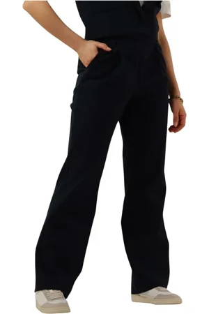Ruby Tuesday Broeken, Dames, Blauw, S, Straight Leg Broek met Zijrits