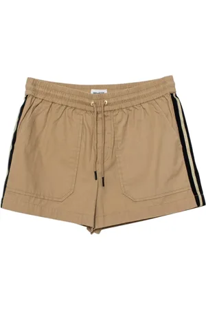 Zadig & Voltaire Korte broeken, Dames, , M, Katoen, Casual katoenen shorts met gouden bies